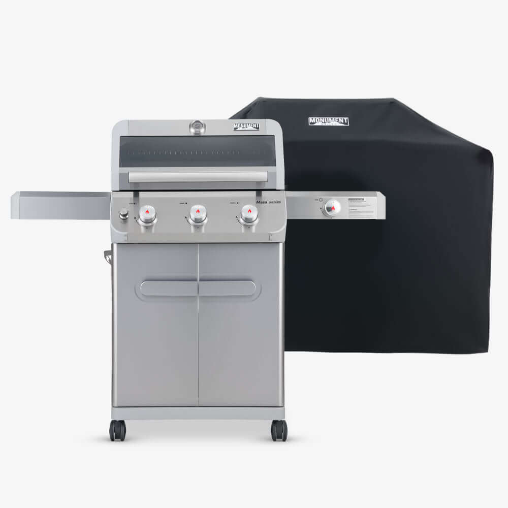 Monument Grills Mesa 305 Stainless Gas Grill 3 Burners  Liquid Propane Gas