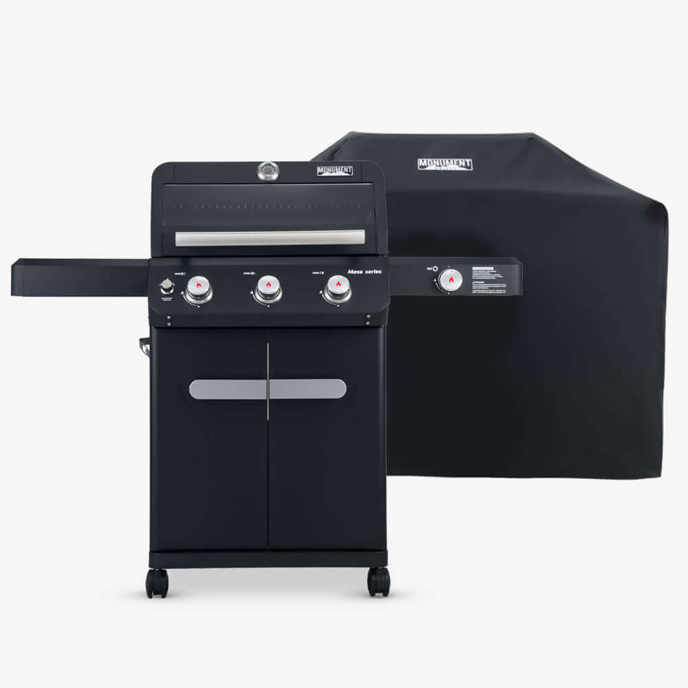 Monument Grills Mesa 325 Black Gas Grill 3 Burners Liquid Propane Gas