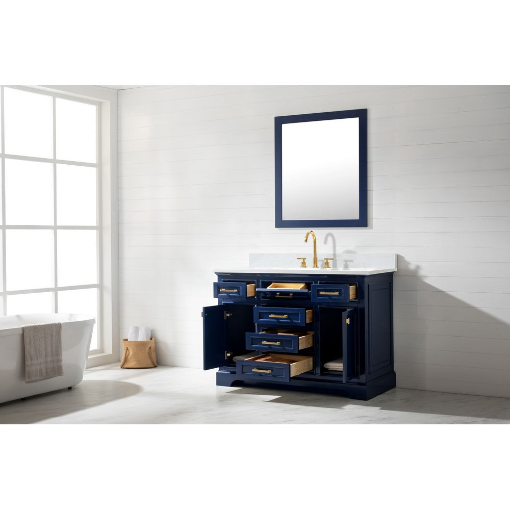 Design Element ML-48-BLU Milano 48 Inch Single Vanity