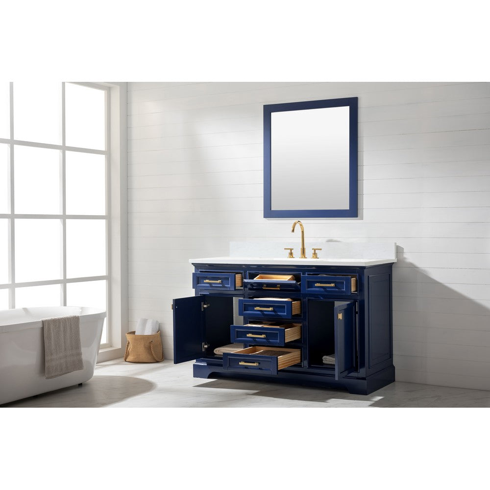 Design Element ML-54-BLU Milano 54 Inch Single Vanity