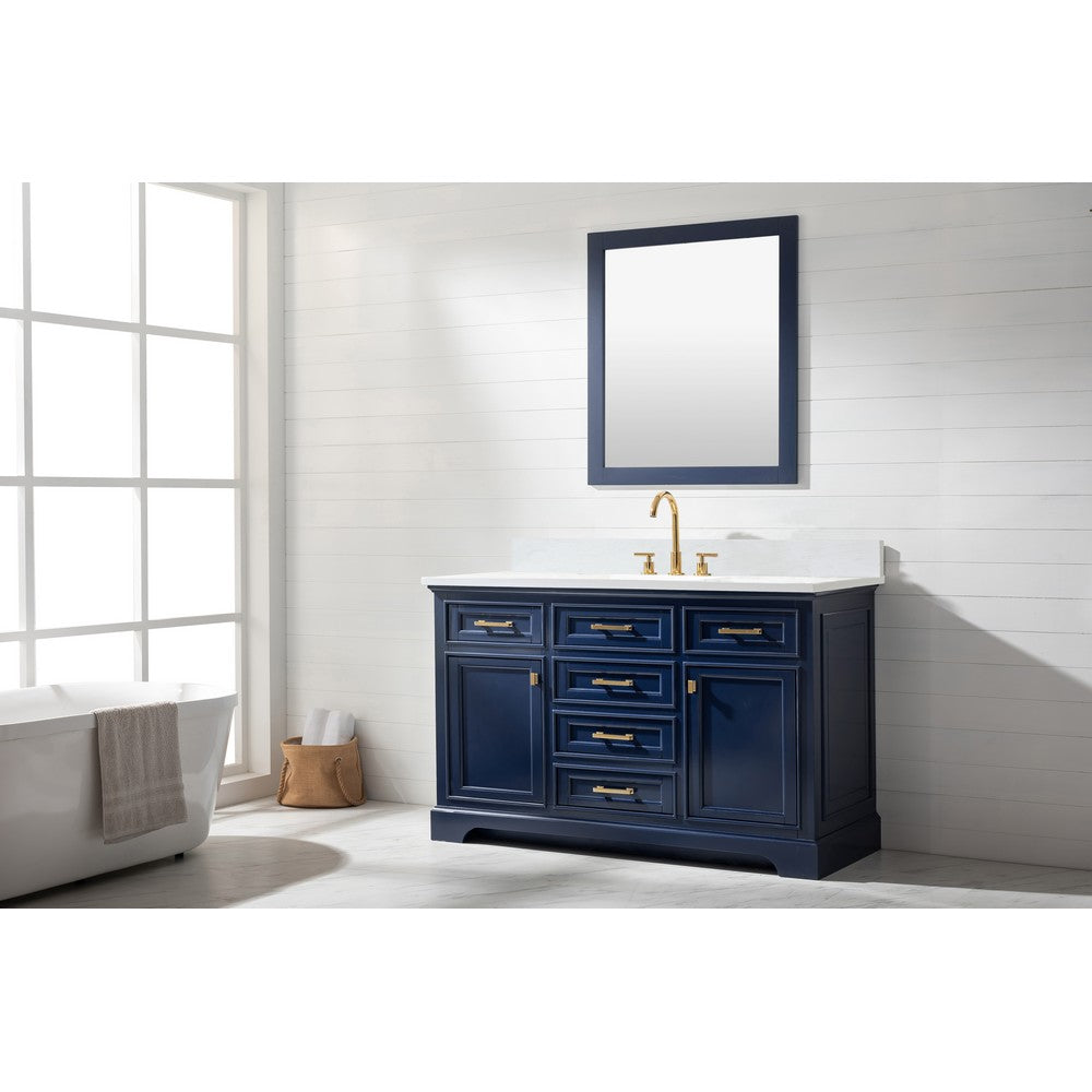 Design Element ML-54-BLU Milano 54 Inch Single Vanity