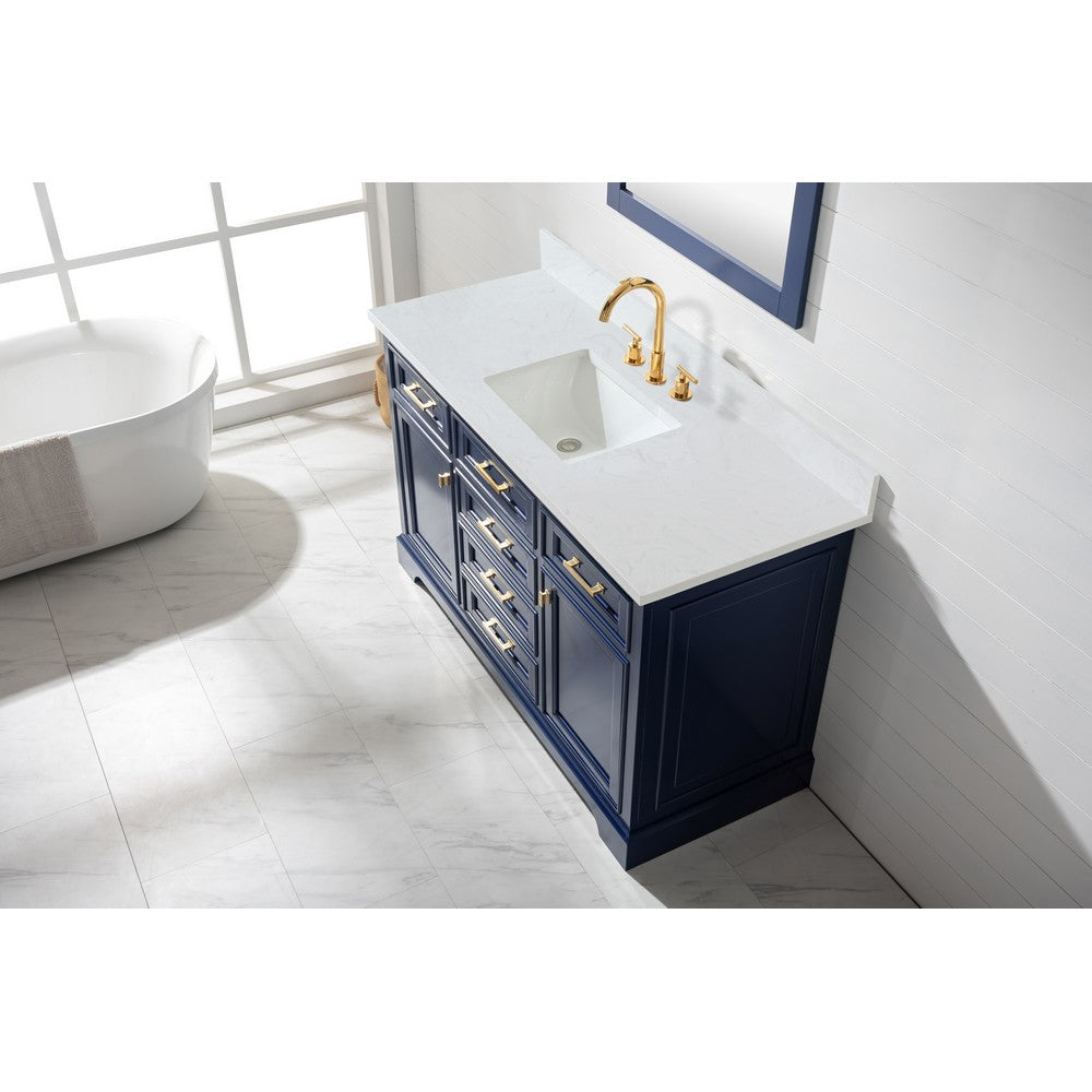 Design Element ML-54-BLU Milano 54 Inch Single Vanity