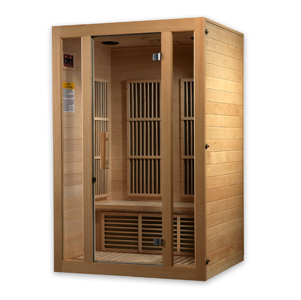 Golden Designs Maxxus "Seattle" 2 person Low EMF FAR Infrared Sauna Canadian Hemlock