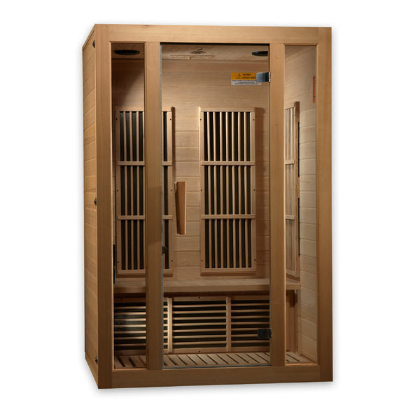 Golden Designs Maxxus "Seattle" 2 person Low EMF FAR Infrared Sauna Canadian Hemlock