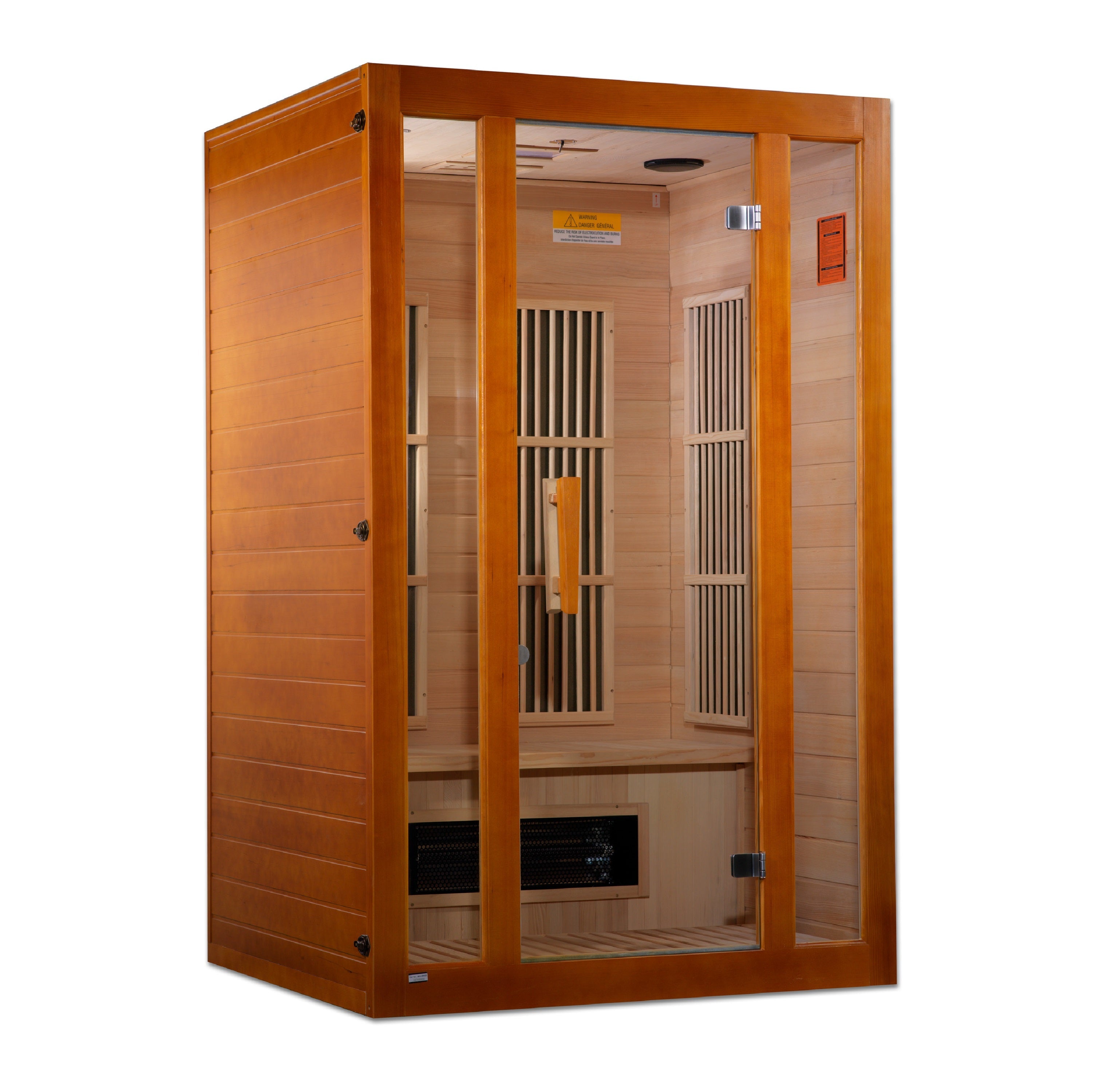 Golden Designs Maxxus "Aspen" Dual Tech 2 person Low EMF FAR Infrared Sauna Canadian Hemlock