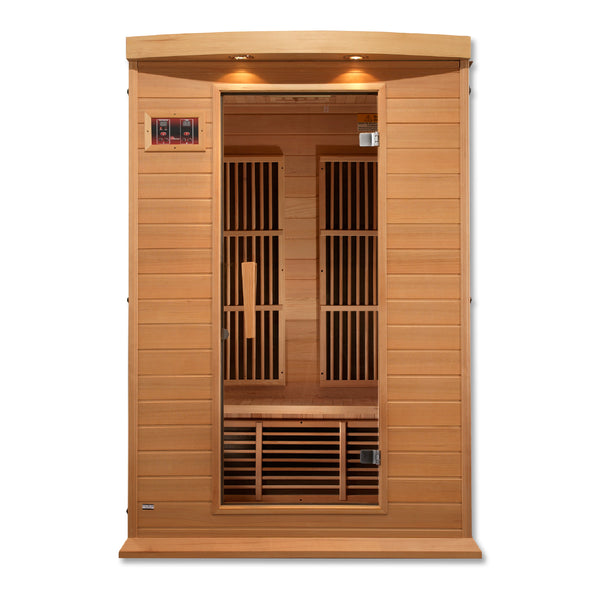 Golden Designs MX-K206-01 Maxxus Low EMF FAR Infrared Sauna Canadian Hemlock