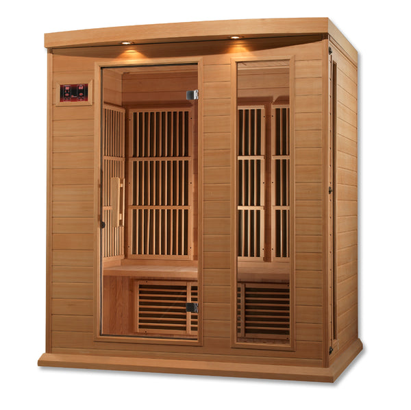 Golden Designs MX-K306-01 Maxxus Low EMF FAR Infrared Sauna Canadian Hemlock