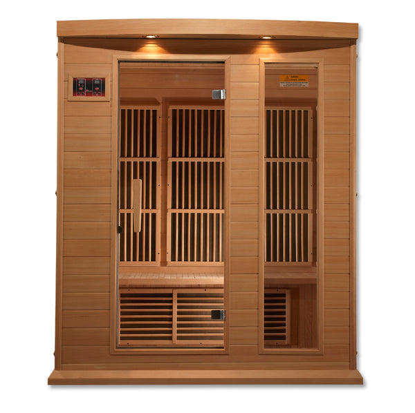 Golden Designs MX-K306-01 Maxxus Low EMF FAR Infrared Sauna Canadian Hemlock