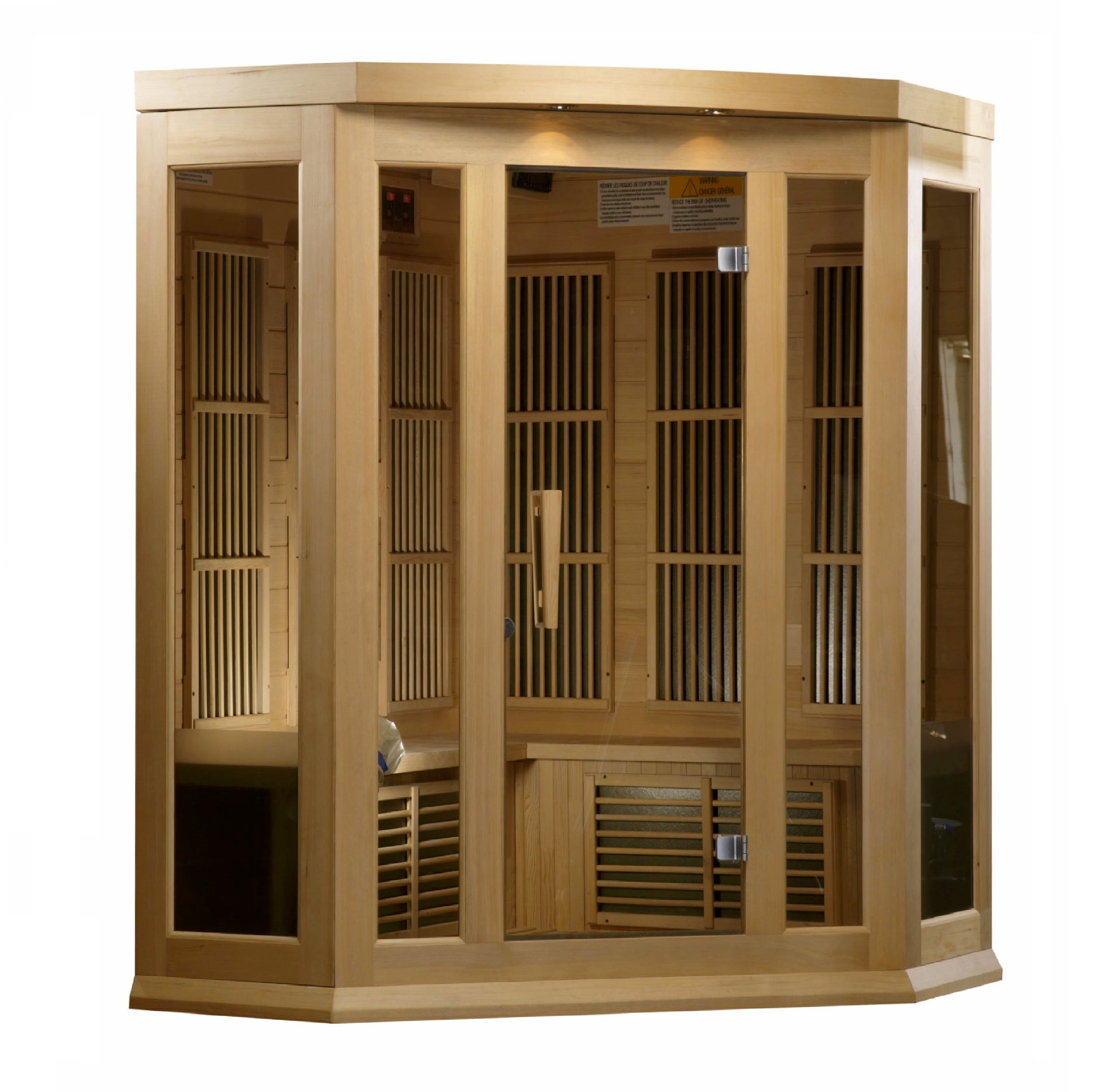 Golden Designs MX-K356-01 Maxxus Low EMF FAR Infrared Sauna Canadian Hemlock