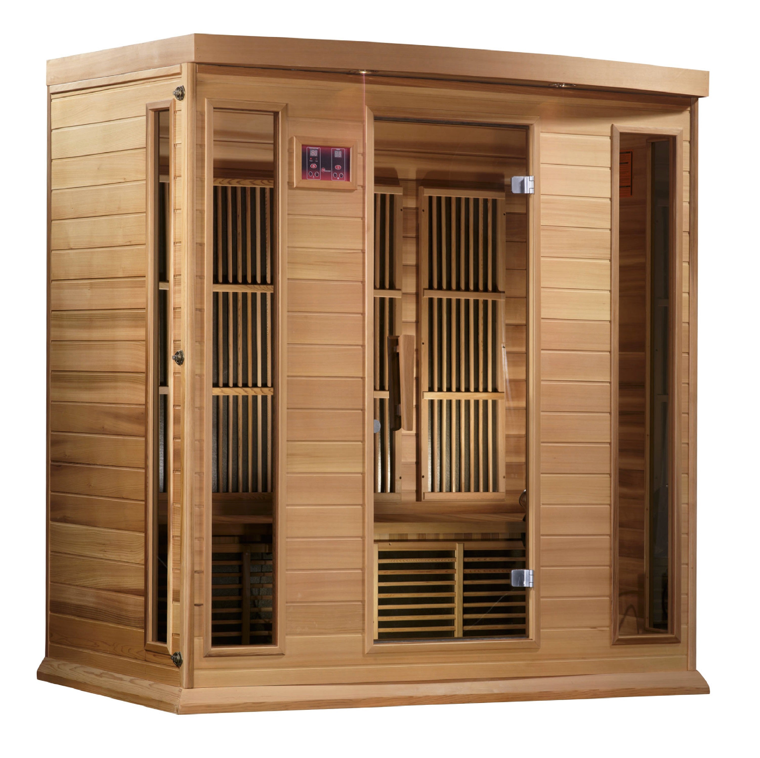 Golden Designs Maxxus "Chaumont Edition" 4 Person Near Zero EMF FAR Infrared Sauna - Canadian Red Cedar MX-K406-01-ZF CED