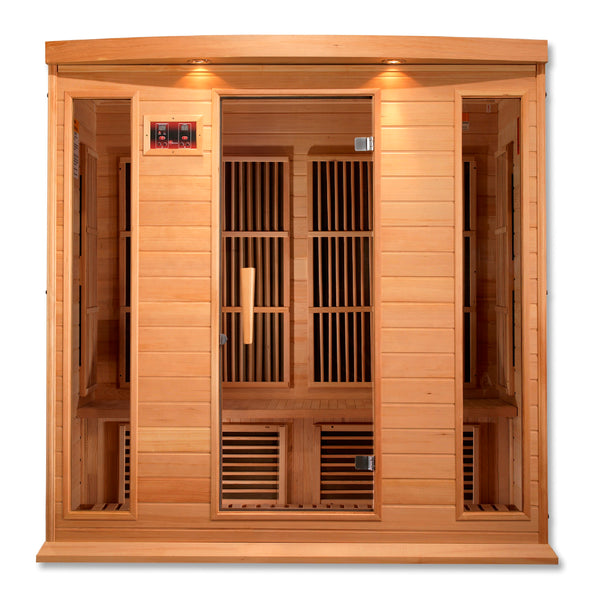 Golden Designs MX-K406-01 Maxxus Low EMF FAR Infrared Sauna Canadian Hemlock