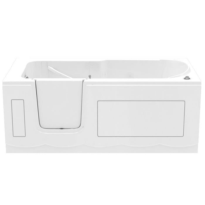 MediTub Step-In 30x60-inch Left Drain White Air Jetted Step-In Bathtub