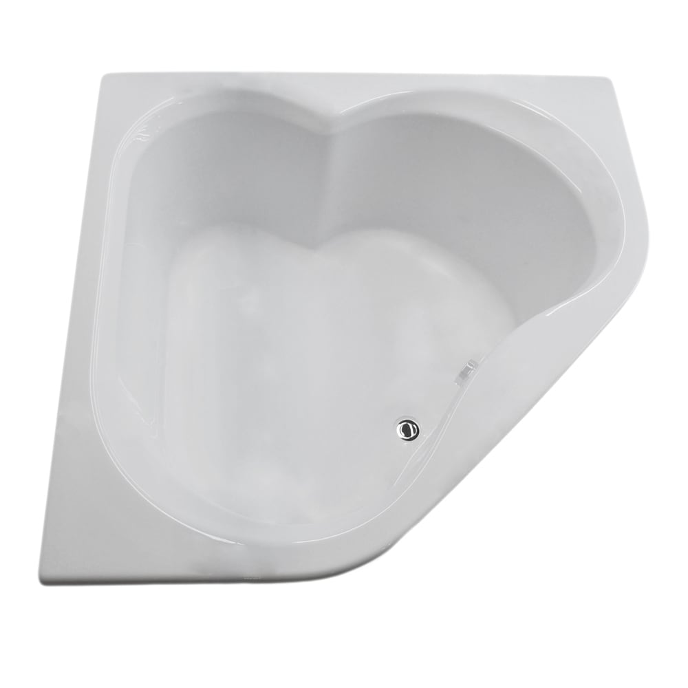 Atlantis Whirlpools Cascade 60 x 60 Corner Soaking Bathtub in White - 60 x 60 6060C