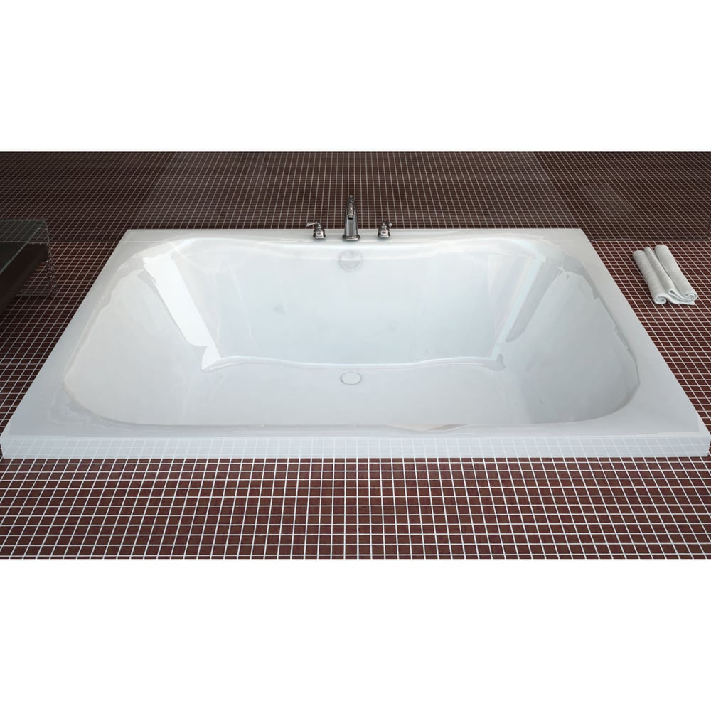 Atlantis Whirlpools Neptune 48 x 60 Rectangular Soaking Bathtub in White 4860N