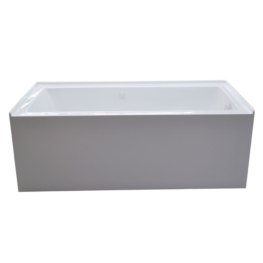 Atlantis Whirlpools Soho 30 x 60 Front Skirted Air Massage Tub with Right Drain in White 3060SHAR