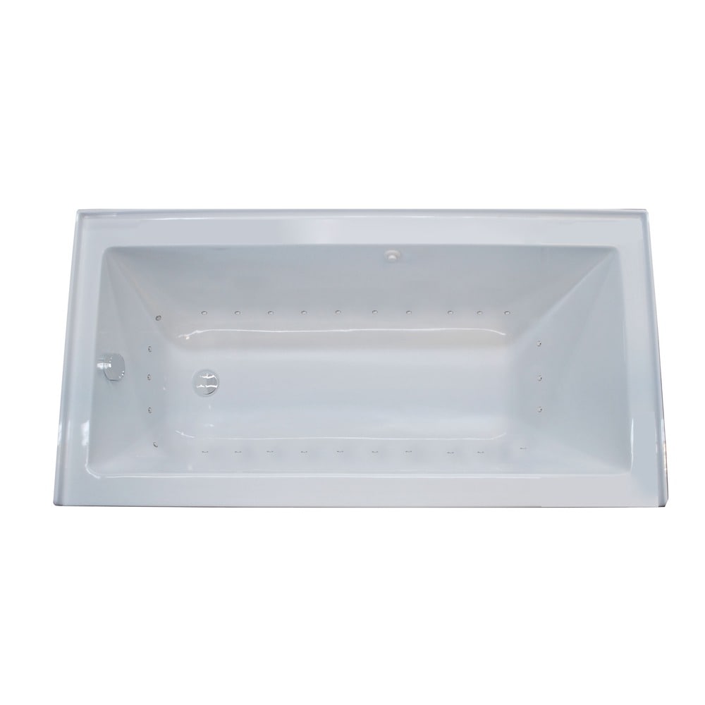 Atlantis Whirlpools Soho 32 x 60 Front Skirted Air Massage Tub with Left Drain in White 3260SHAL