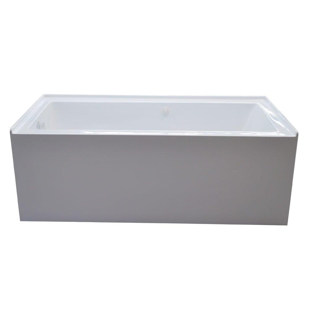 Atlantis Whirlpools Soho 32 x 60 Front Skirted Air Massage Tub with Left Drain in White 3260SHAL