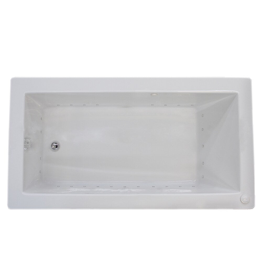 Atlantis Whirlpools Venetian 30 x 60 Rectangular Air Jetted Bathtub in White 3060VNAR