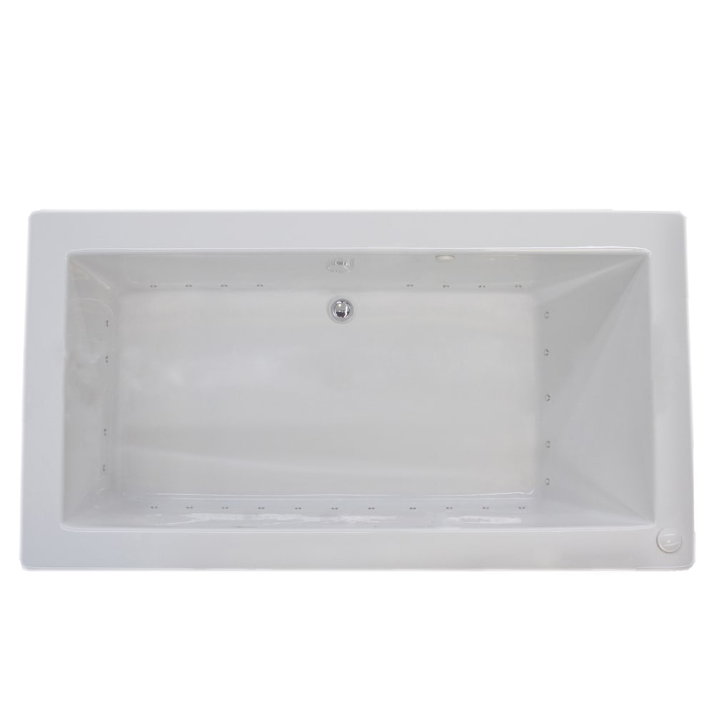 Atlantis Whirlpools Venetian 42 x 72 Rectangular Air Jetted Bathtub in White 4272VNAL