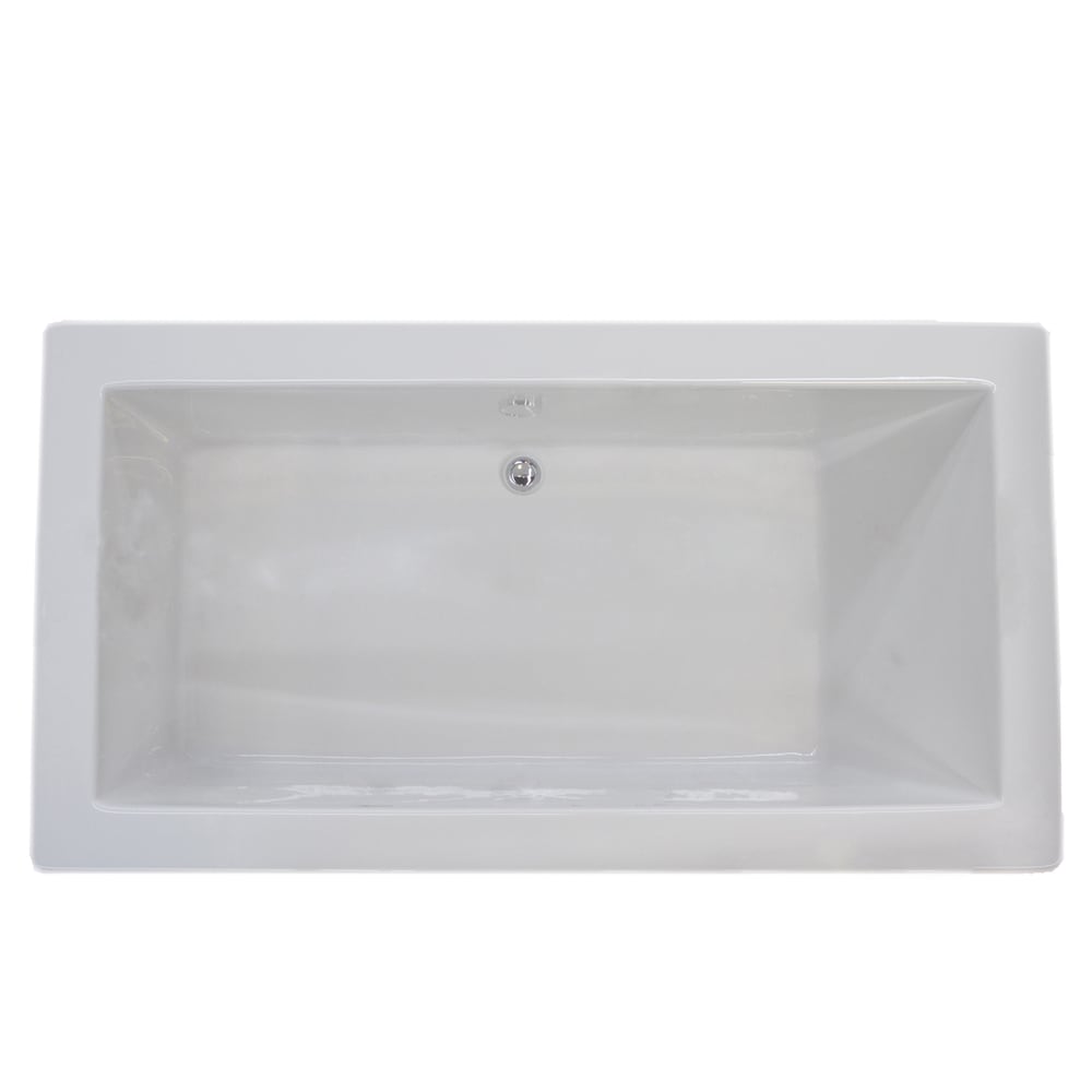 Atlantis Whirlpools Venetian 42 x 72 Rectangular Soaking Bathtub in White 4272VN