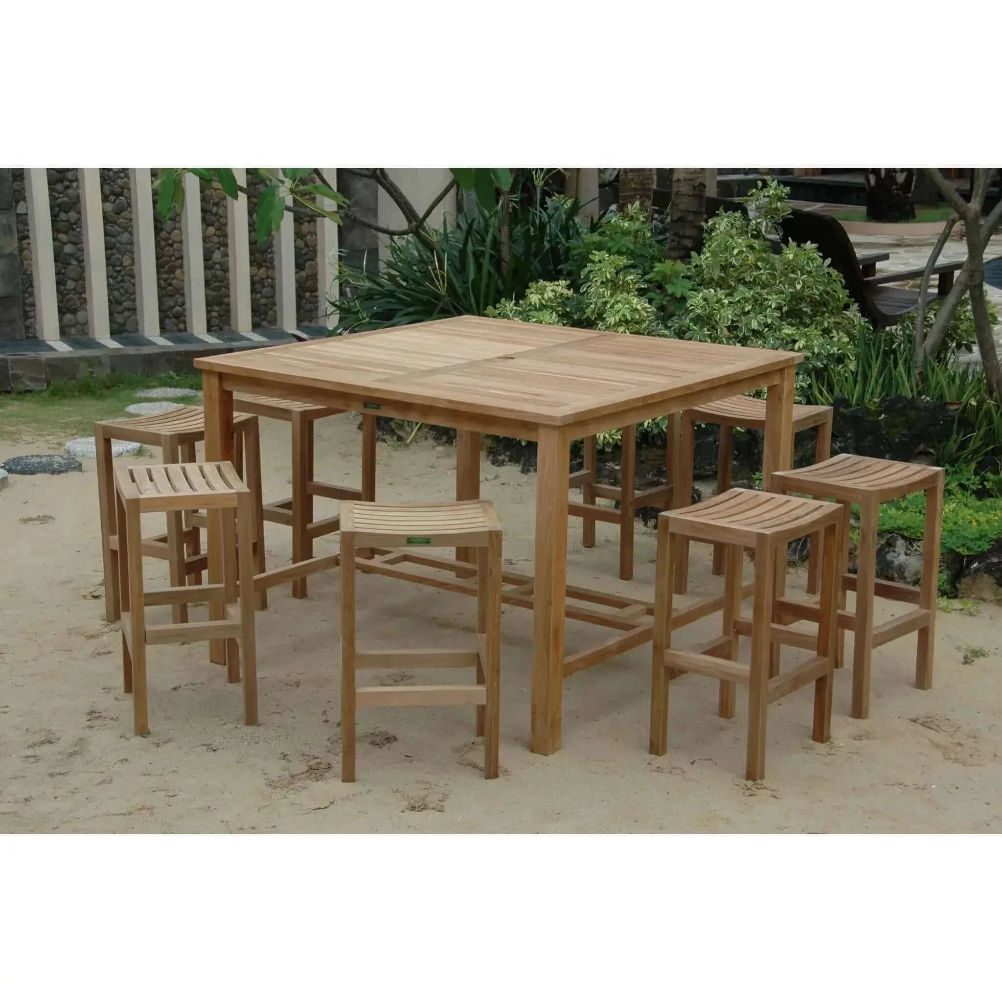 Anderson Teak Windsor Montego 9-Pieces Square Bar Set-120