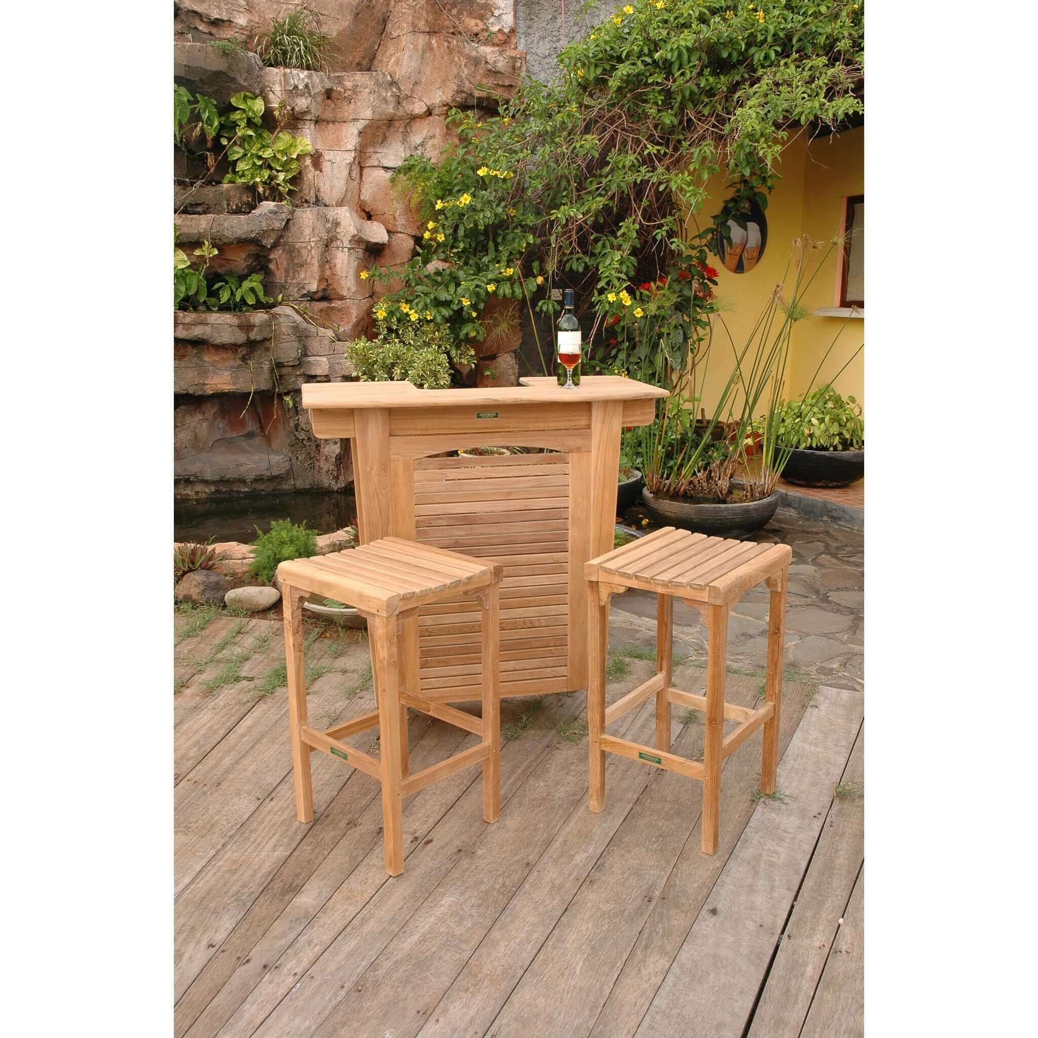 Anderson Teak Montego 3-Pieces Bar Set-49