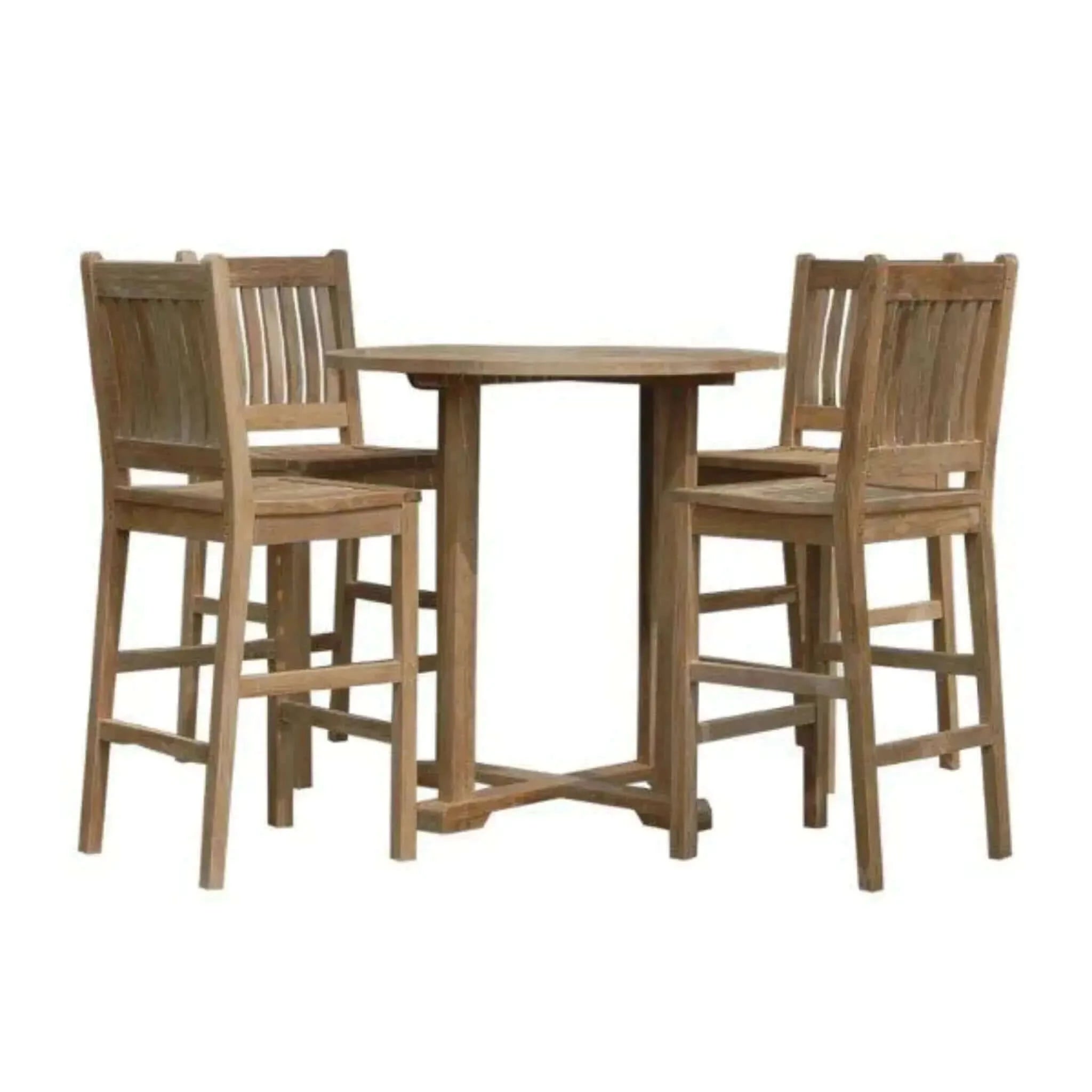 Anderson Teak Bahama Avalon 5-Pieces Round Bar Set-9