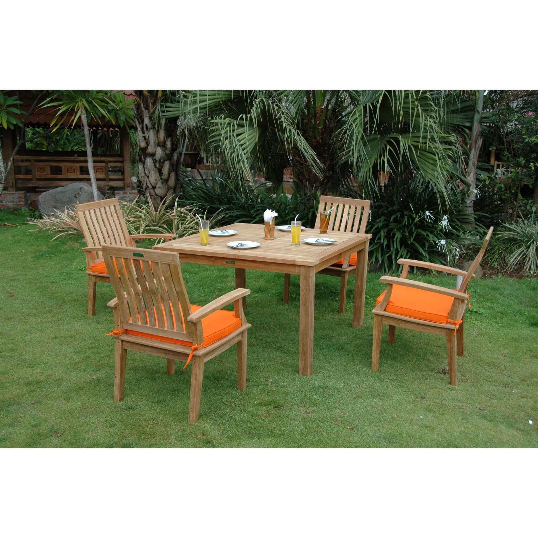 Anderson Teak Brianna Windsor 5-Pieces Dining Table Set-103