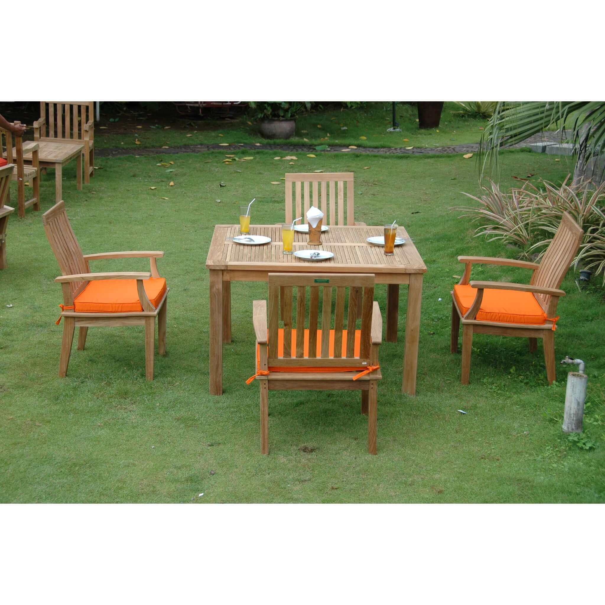 Anderson Teak Brianna Windsor 5-Pieces Dining Table Set-103