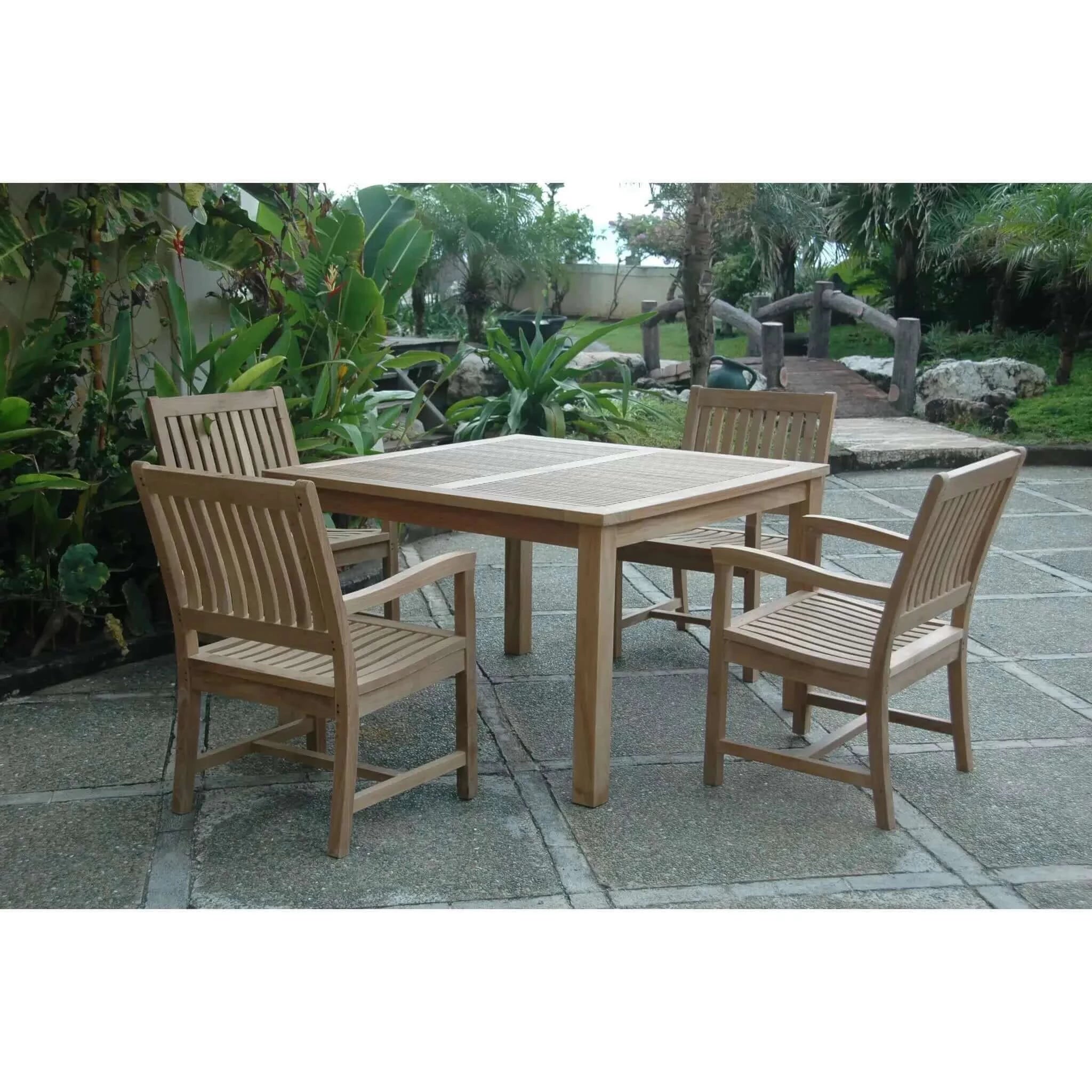 Anderson Teak Windsor Rialto 7-Pieces Dining Table Set-106A