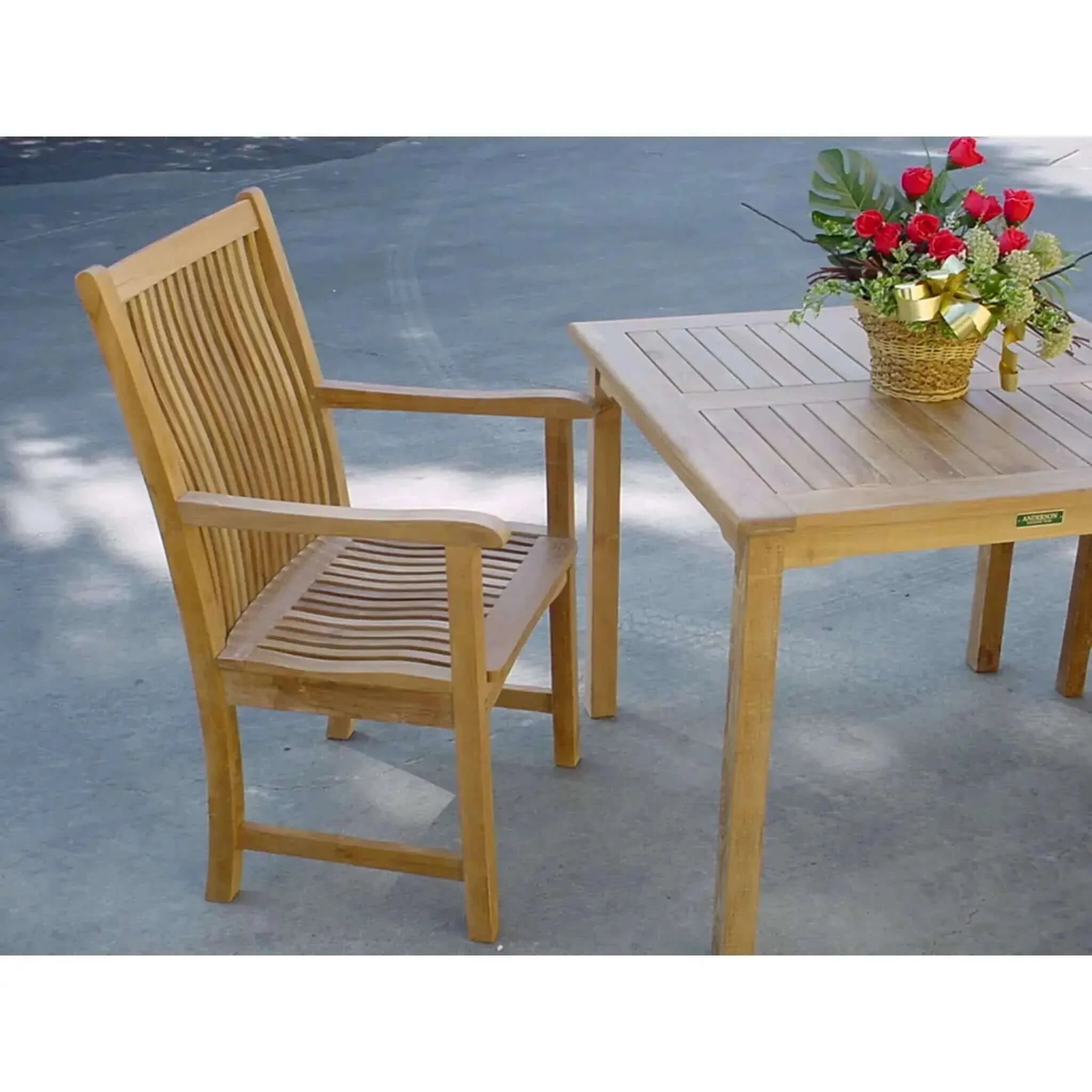 Anderson Teak Bahama Chicago 5-Pieces Bistro Set-11