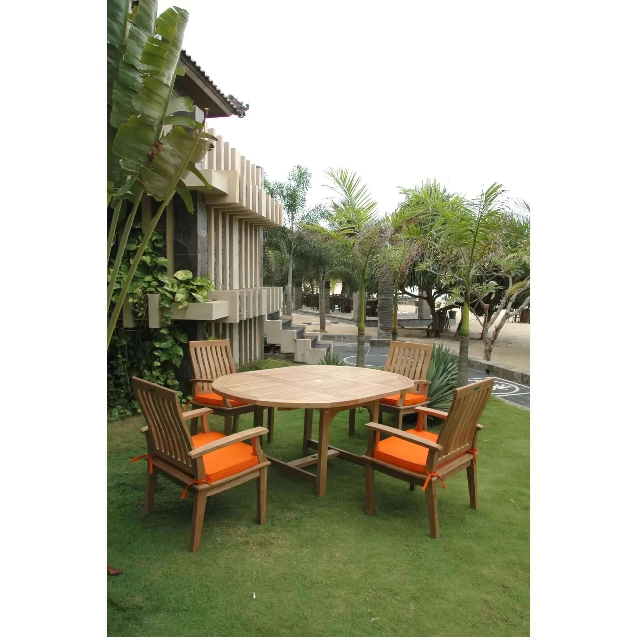 Anderson Teak Bahama Brianna 7-Pieces Extension Dining Set-119A