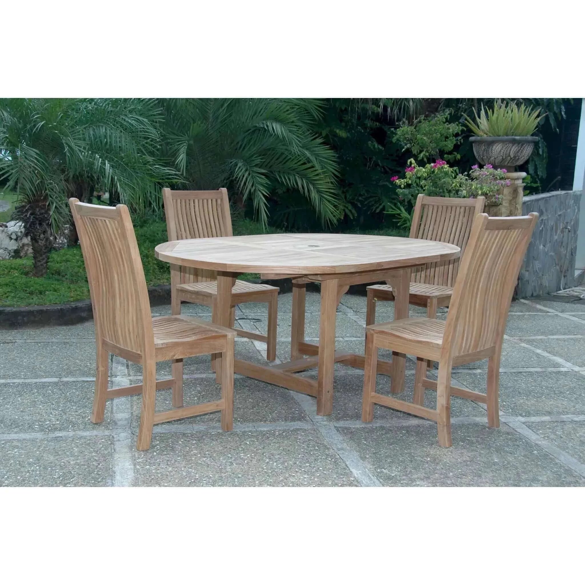 Anderson Teak Bahama Chicago 5-Pieces Dining Set-12