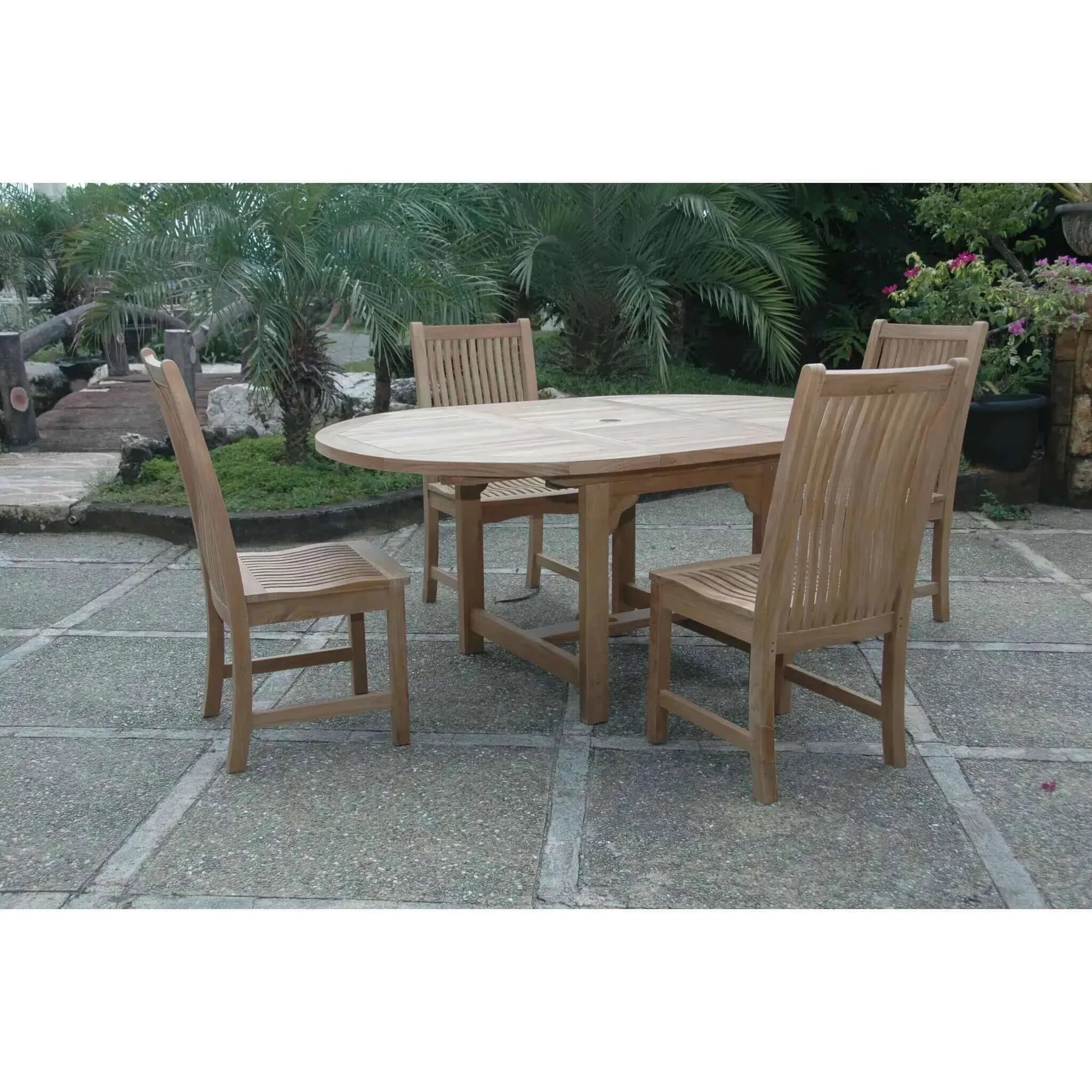 Anderson Teak Bahama Chicago 5-Pieces Dining Set-12