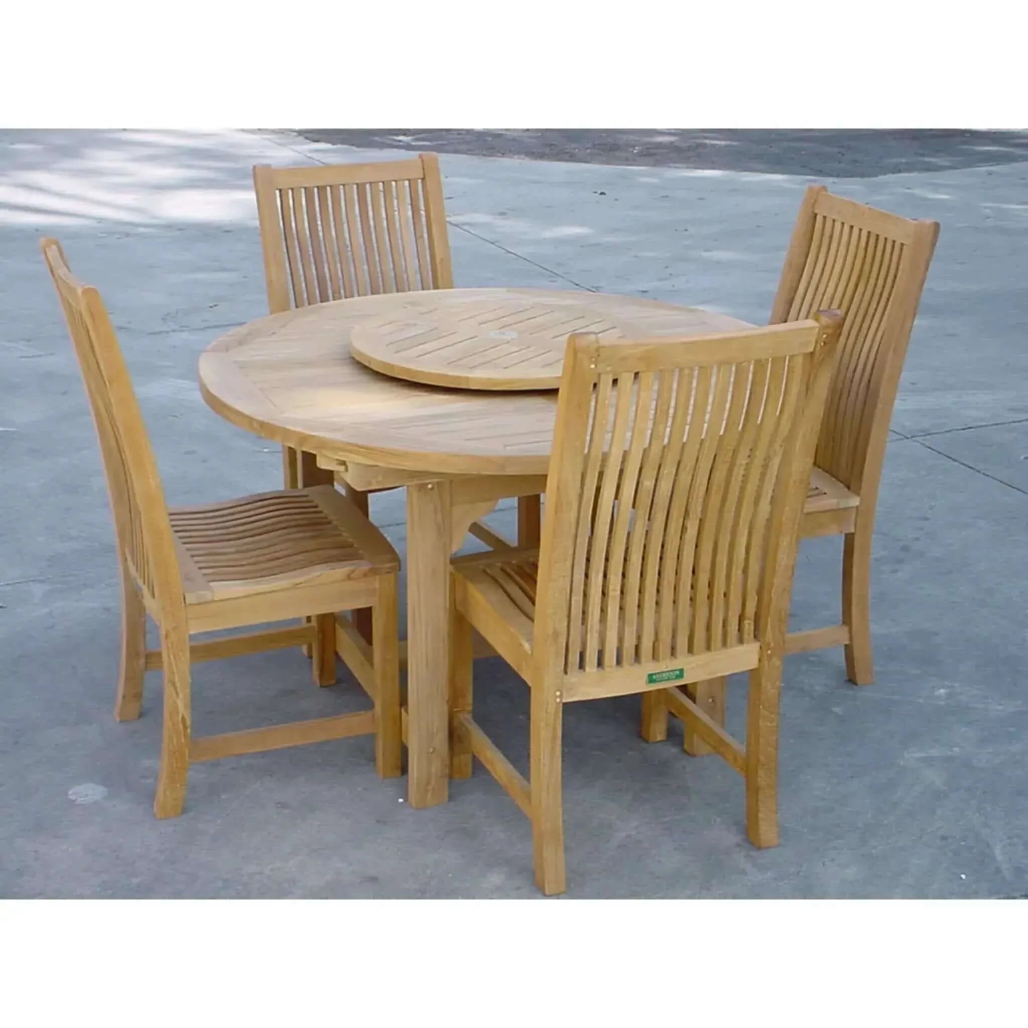 Anderson Teak Bahama Chicago 5-Pieces Dining Set-12