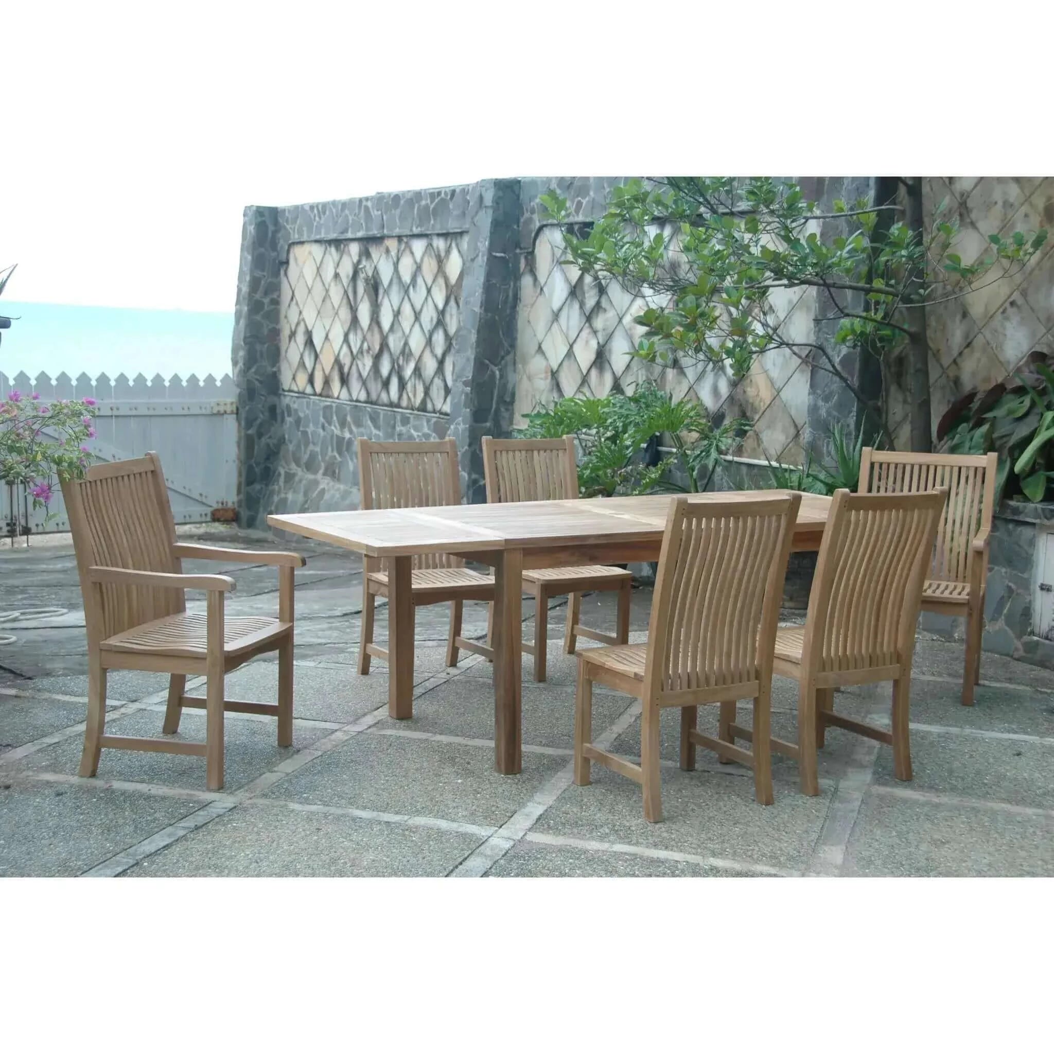 Anderson Teak Bahama Chicago 7-Pieces Dining Set-14