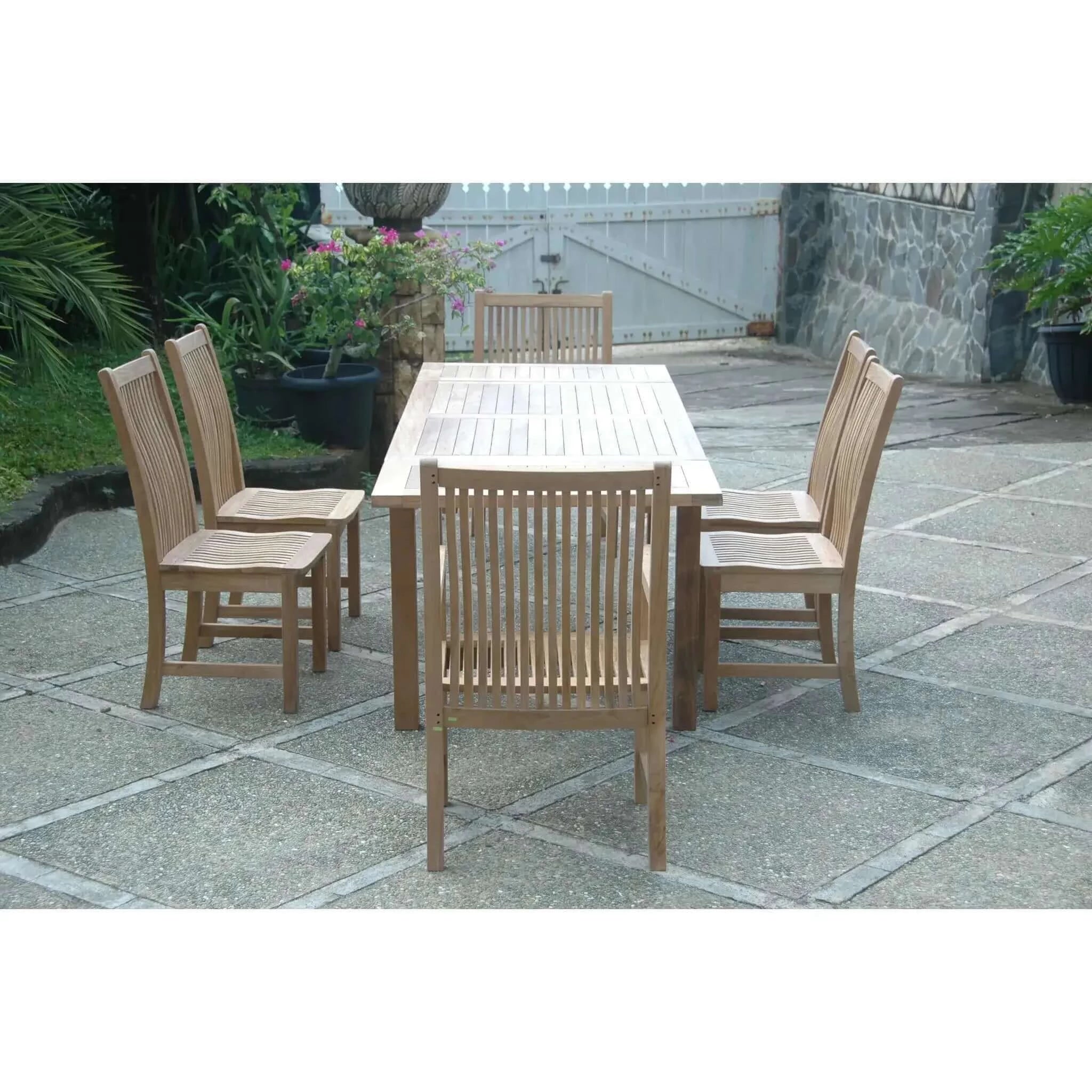 Anderson Teak Bahama Chicago 7-Pieces Dining Set-14