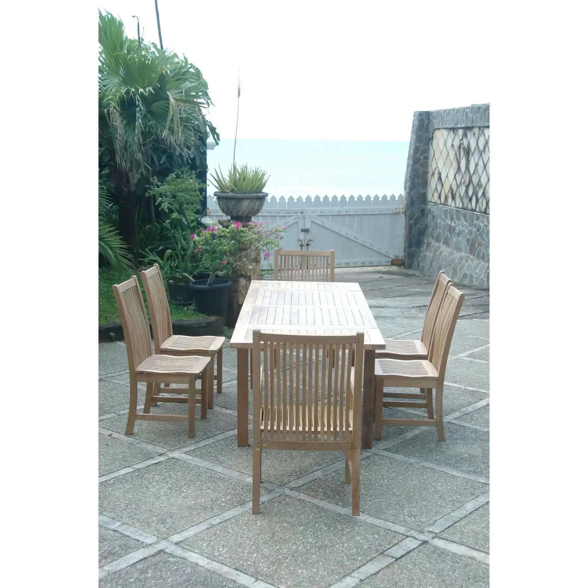 Anderson Teak Bahama Chicago 7-Pieces Dining Set-14