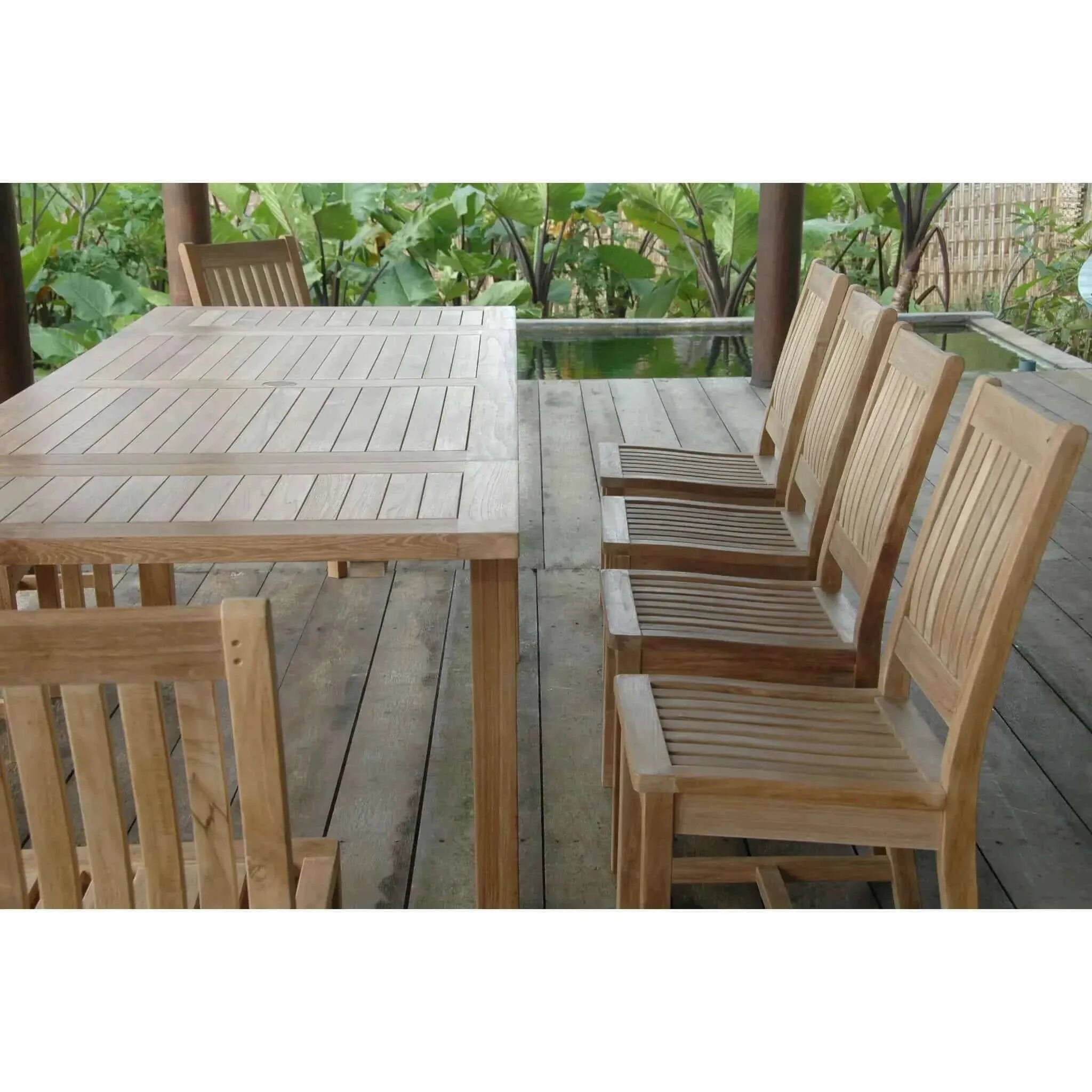 Anderson Teak Bahama Rialto 11-Pieces Rectangular Dining Set-15