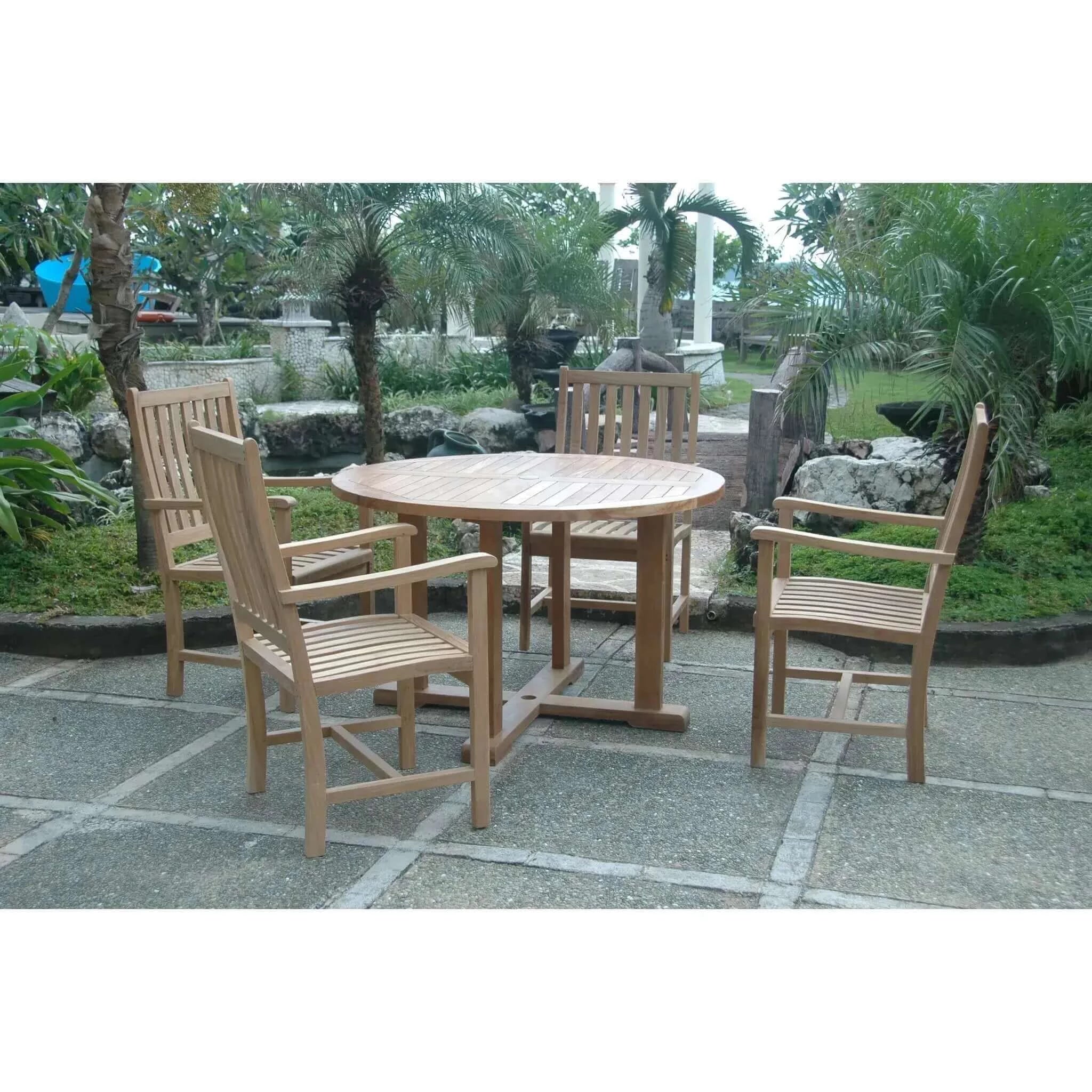 Anderson Teak Tosca Wilshere 5-Pieces Dining Set-16