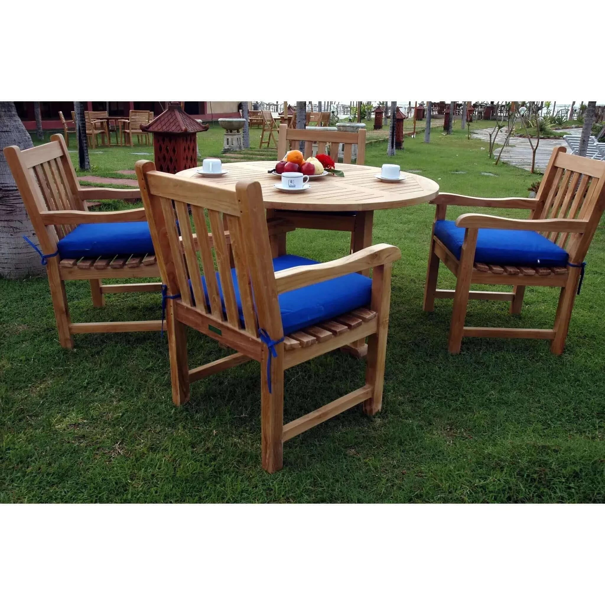 Anderson Teak Tosca Classic Armchair 5-Pieces Dining Set-27