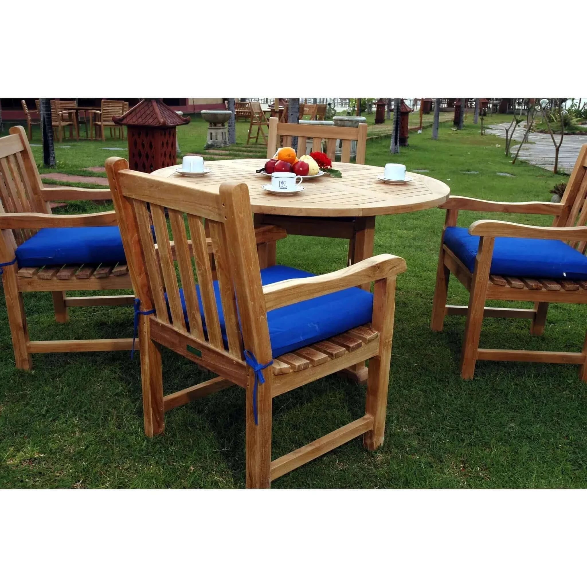 Anderson Teak Tosca Classic Armchair 5-Pieces Dining Set-27