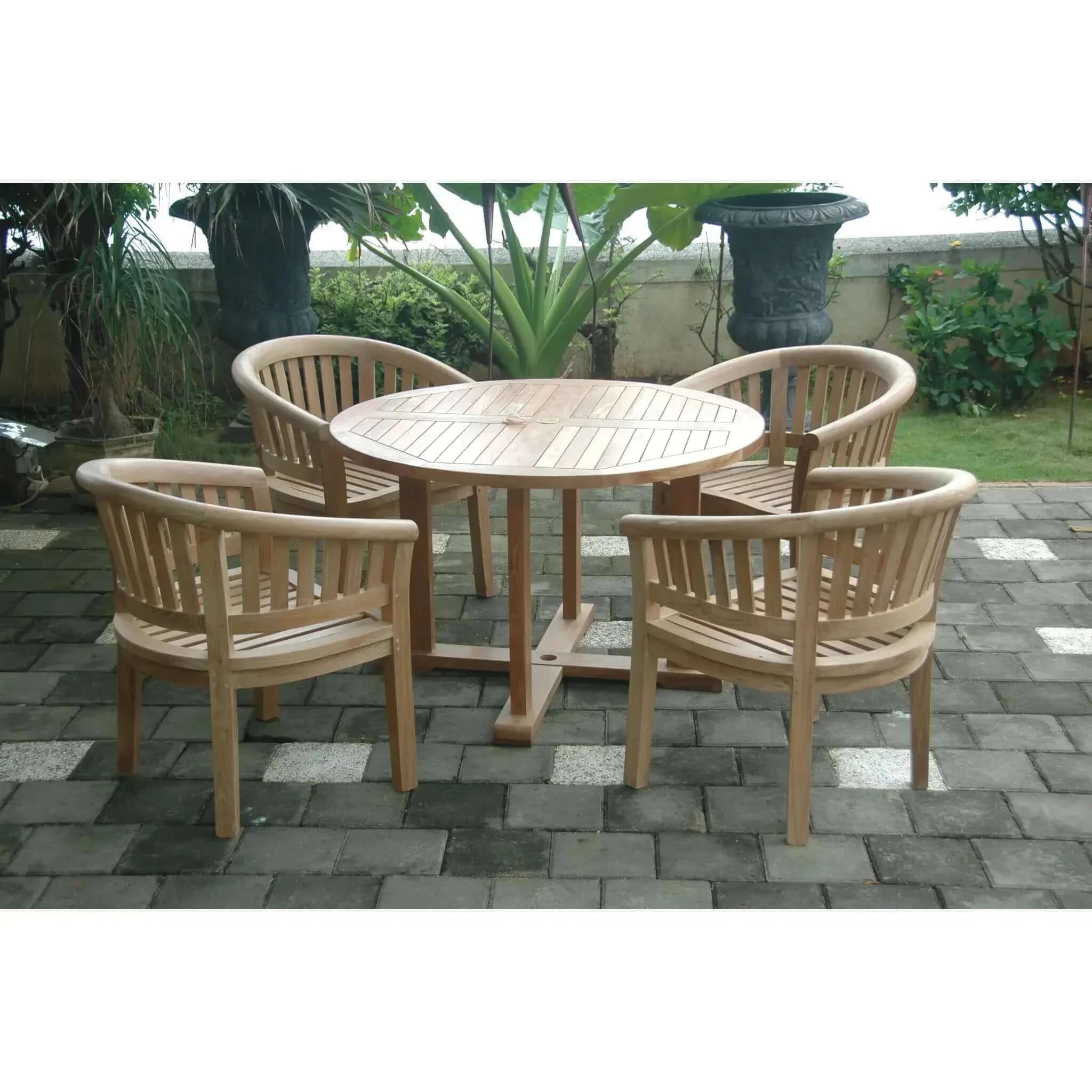 Anderson Teak Tosca 5-Pieces Dining Table Set-3