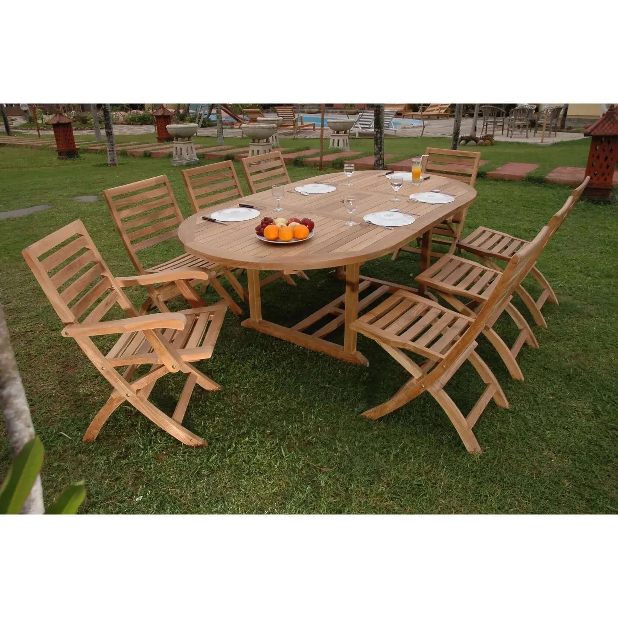 Anderson Teak Bahama Andrew 9-Pieces Dining Set-30