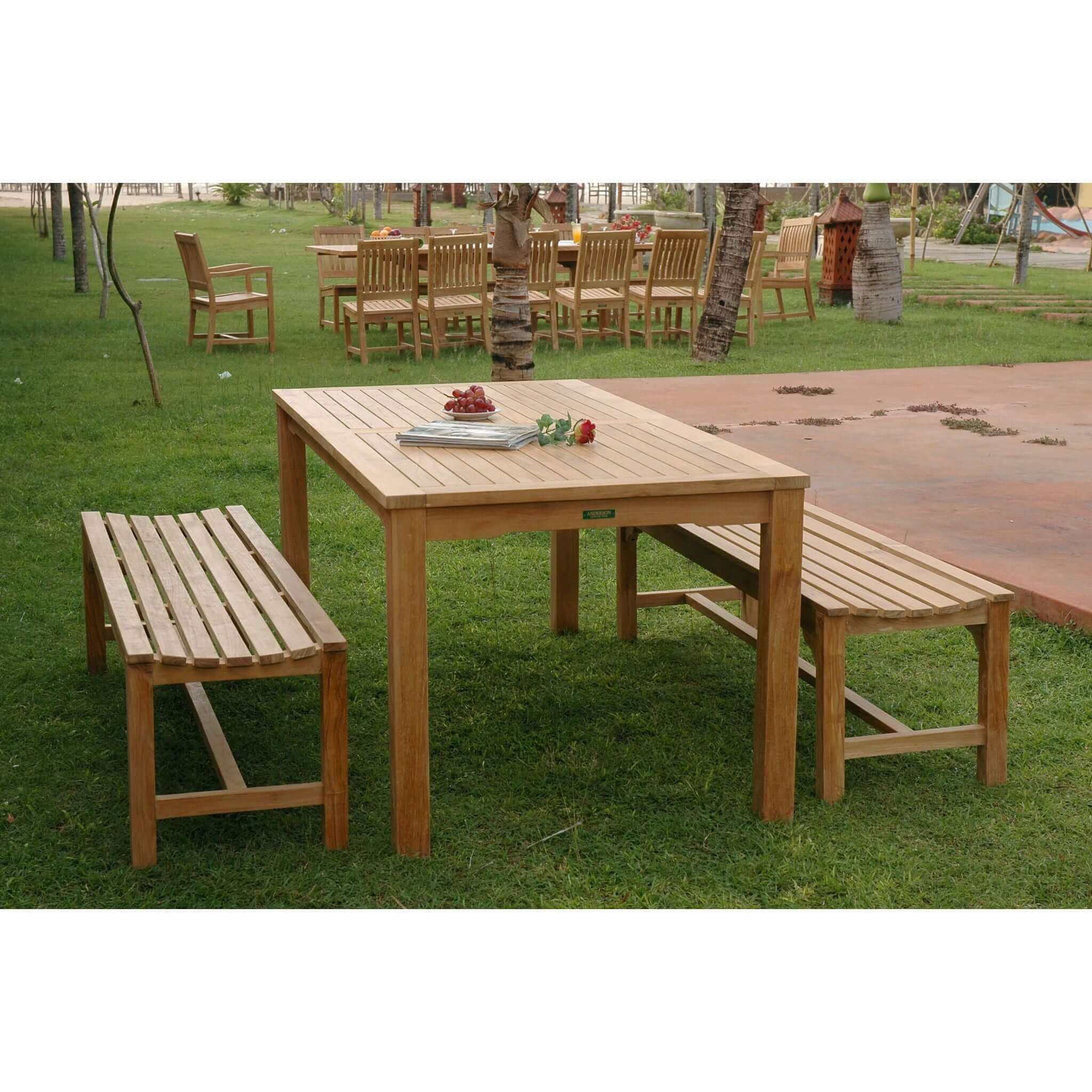 Anderson Teak Bahama Hampton 3-Pieces Dining Set-31