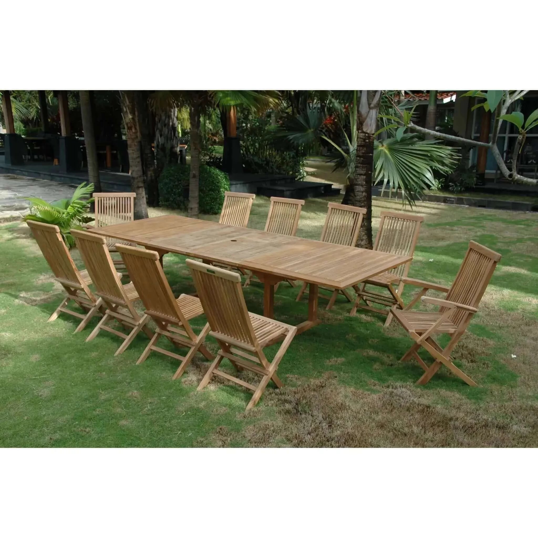 Anderson Teak Valencia Classic 11-Pieces Dining Set-32B