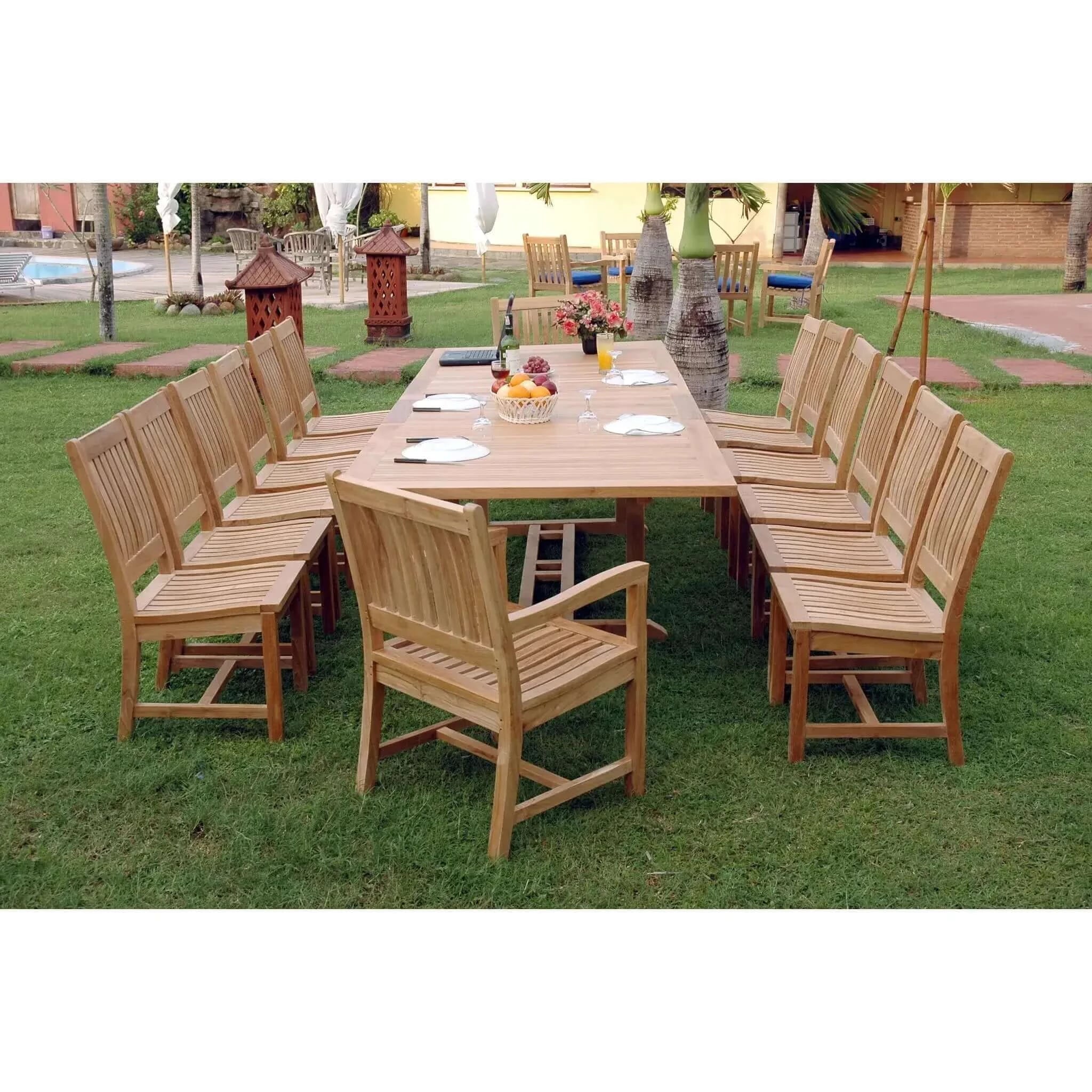 Anderson Teak Valencia Rialto 15-Pieces Dining Set-33