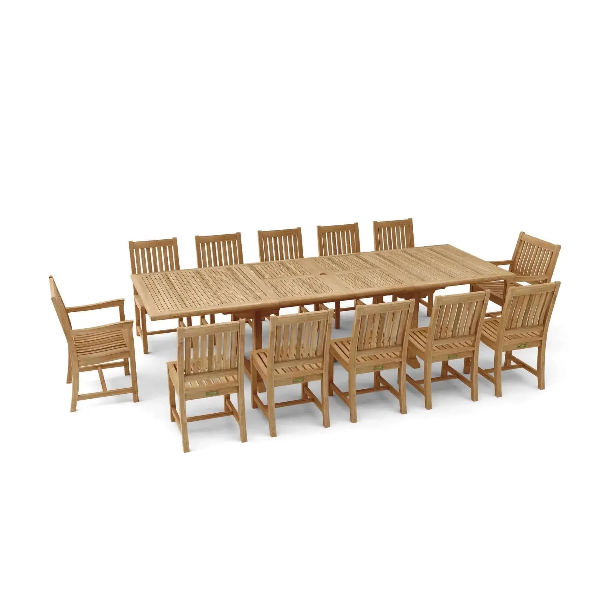 Anderson Teak Valencia Rialto 13-Pieces Dining Set-33A