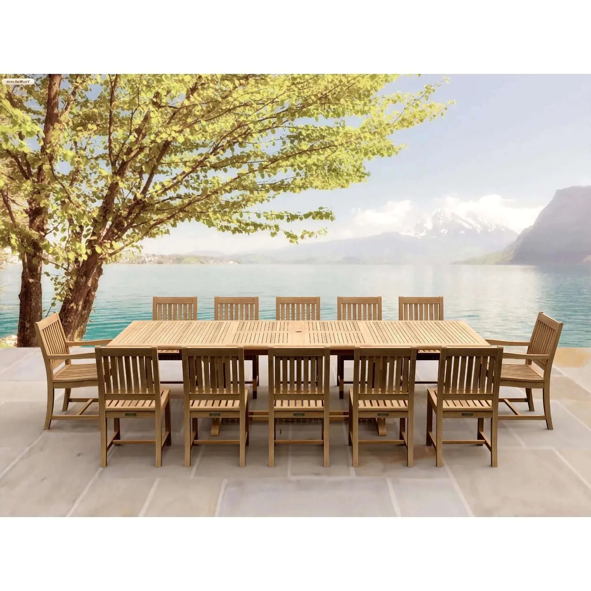 Anderson Teak Valencia Rialto 13-Pieces Dining Set-33A