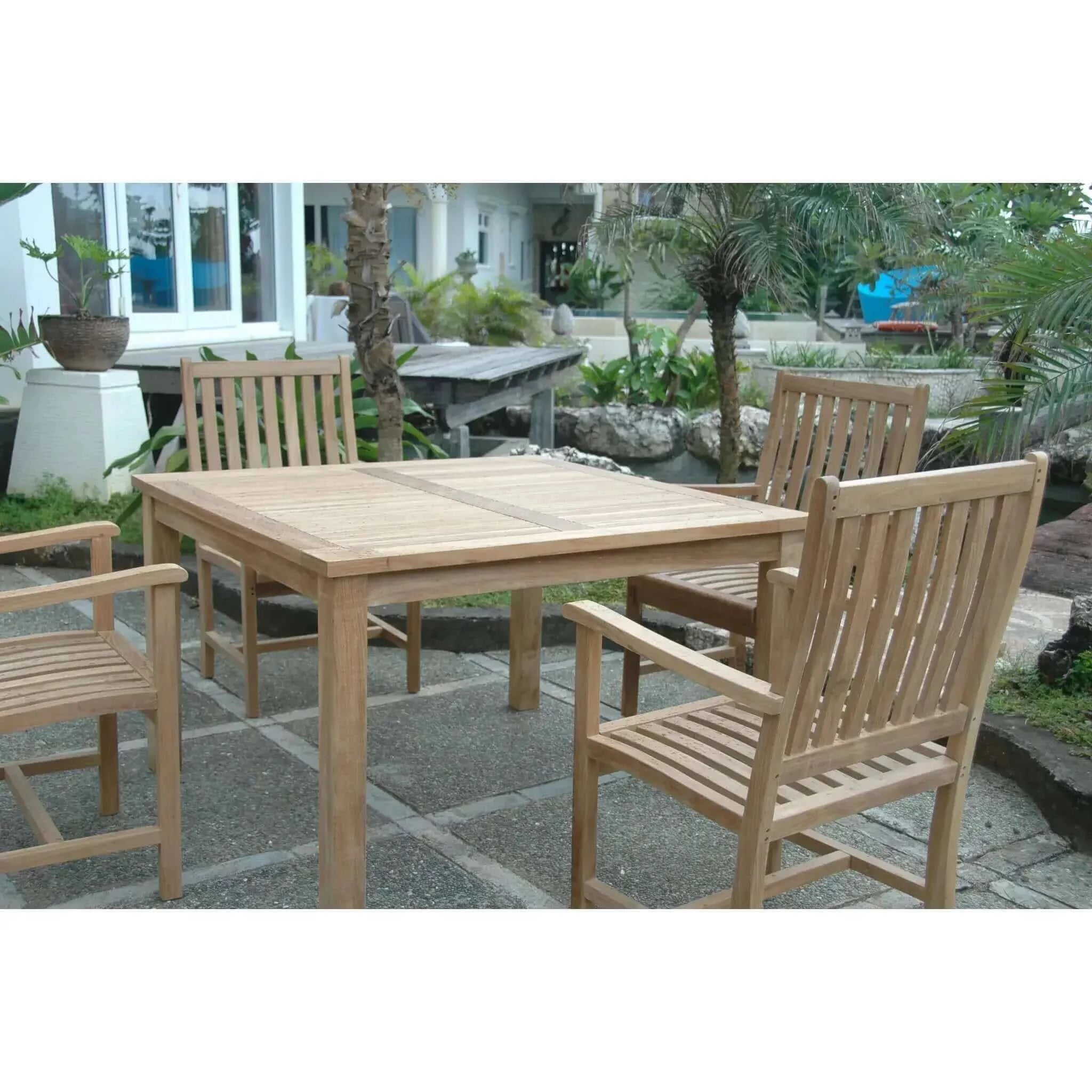 Anderson Teak Windsor Wilshire 5-Pieces Dining Set-61